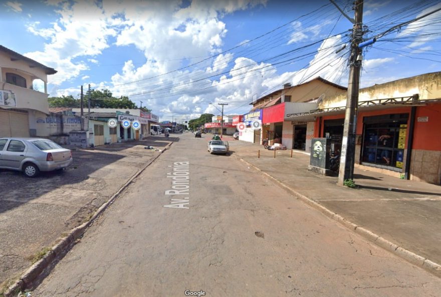 Avenida Rondônia, onde aconteceu crime bárbaro. (Foto: Reprodução)