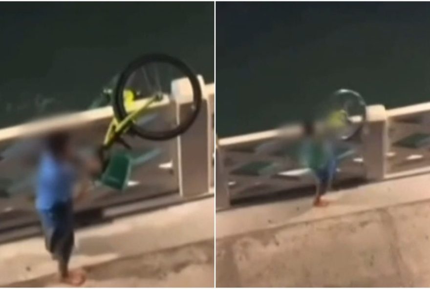 jovem-em-fortaleza-joga-bicicleta-do-bicicletar-no-mar3A-caso-de-vandalismo-sendo-investigado