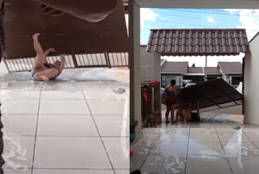 jovens-transformam-garagem-em-escorregador-e-viralizam-nas-redes-sociais jovens-transformam-garagem-em-escorregador-e-viralizam-nas-redes-sociais