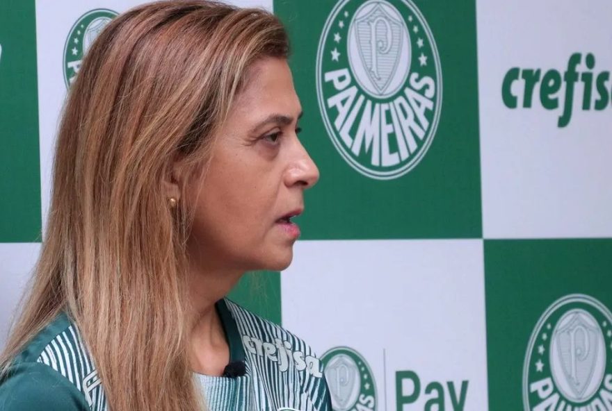 Leila Pereira, presidente do Palmeiras e chefe de delegação da seleção brasileira