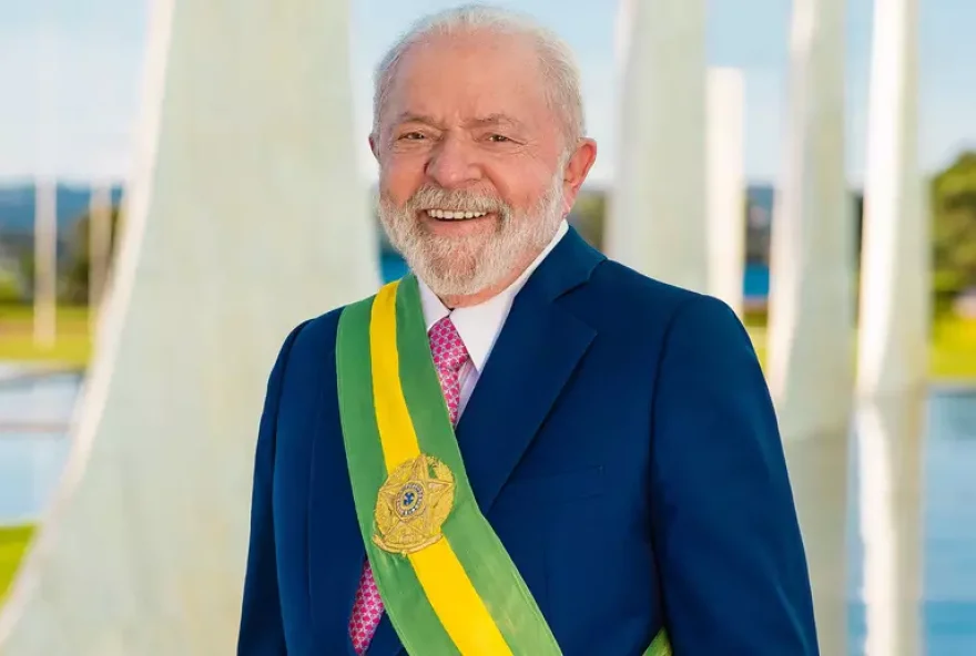 Foto oficial de Lula como presidente (Foto: Divulgação)