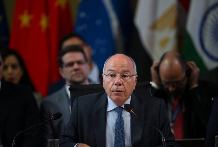 Chanceler brasileiro, Mauro Vieira
28/04/2025
Mauro Pimentel/Pool via REUTERS