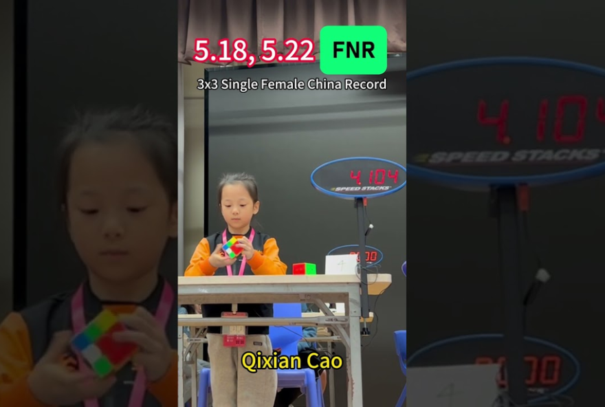 Criança chinesa quebra recorde ao resolver o cubo de Rubik em menos de seis segundos (Foto: YouTube/CubeRoot/Reprodução)