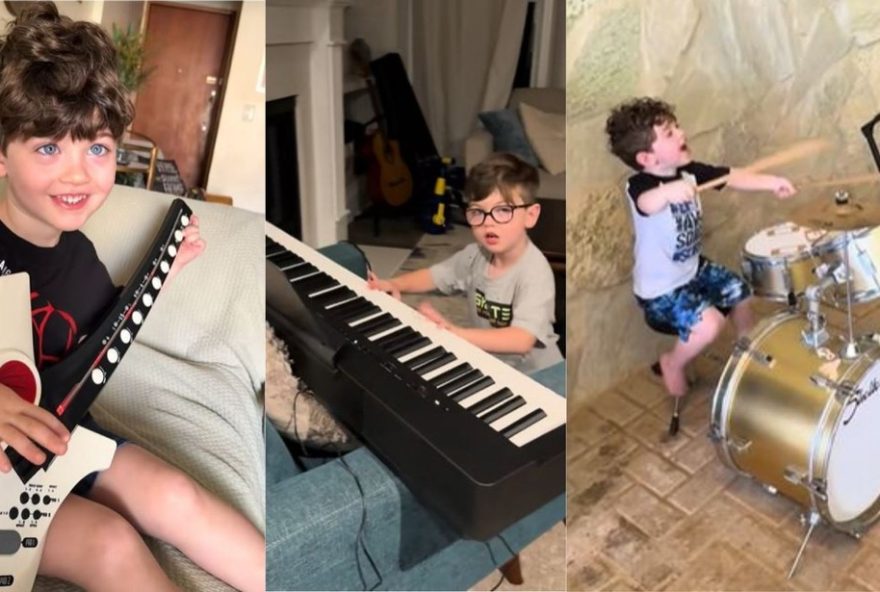 menino-de-3-anos-toca-guitarra2C-bateria-e-saxofone-em-casamento-emocionante2C-diz-mae menino-de-3-anos-toca-guitarra2C-bateria-e-saxofone-em-casamento-emocionante2C-diz-mae