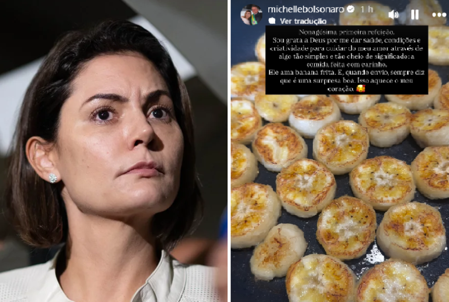michelle-bolsonaro-posta-video-fritando-bananas-e-provoca-eduardo-bolsonaro michelle-bolsonaro-posta-video-fritando-bananas-e-provoca-eduardo-bolsonaro