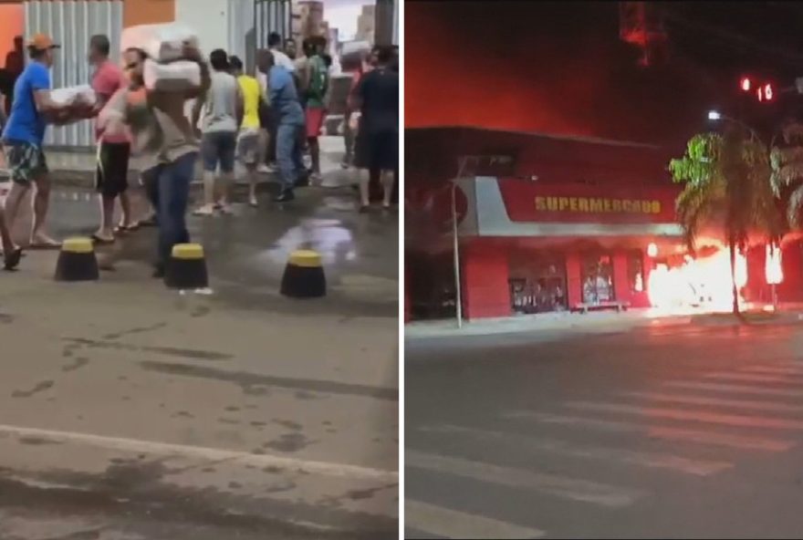 moradores-formam-corrente-para-salvar-mercadorias-de-supermercado-destruido moradores-formam-corrente-para-salvar-mercadorias-de-supermercado-destruido