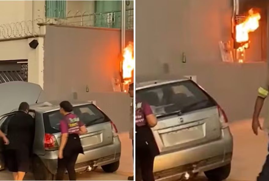 motorista-causa-explosao-em-poste-ao-tentar-fazer-chupeta-na-bateria-do-carro-em-goiania