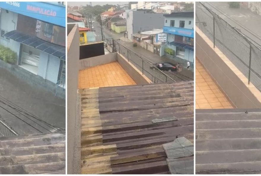 mulher-presa-em-carro-durante-enxurrada-em-santo-andre-recebe-ajuda-de-moradores mulher-presa-em-carro-durante-enxurrada-em-santo-andre-recebe-ajuda-de-moradores