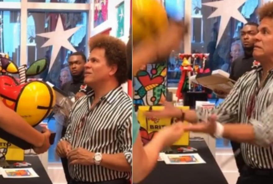 mulher-quebra-obra-de-romero-britto-na-sua-frente