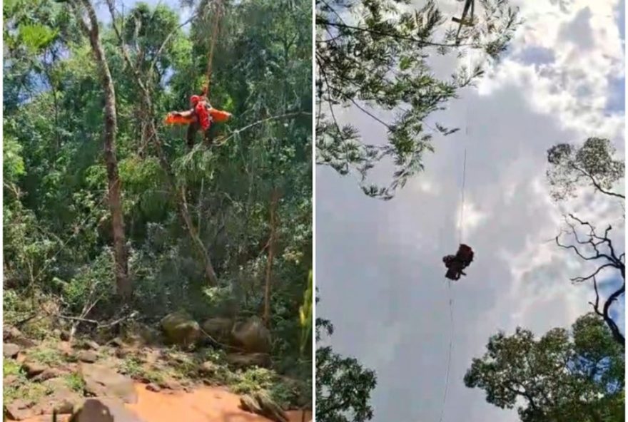 mulher-resgatada-apos-queda-em-cachoeira-na-regiao-de-sao-carlos2C-sp