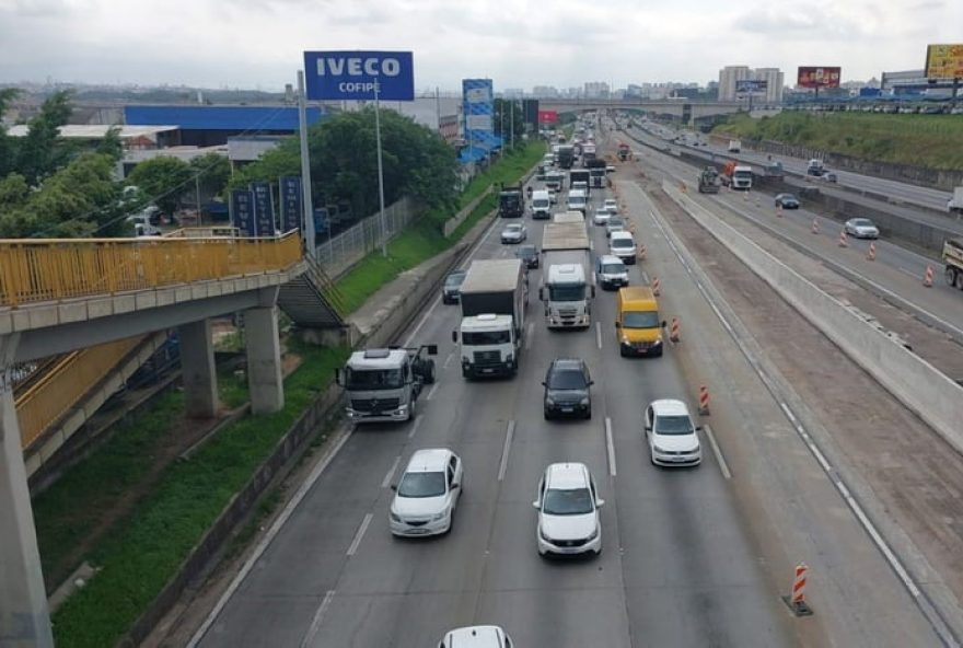 obra-na-dutra-em-guarulhos-interdita-trecho-para-construcao-de-passarela