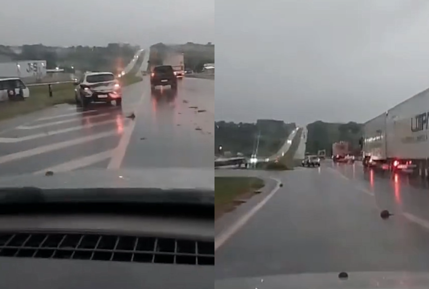 oleo-na-pista-provoca-acidentes-e-deixa-transito-lento-na-br-1532C-em-hidrolandia oleo-na-pista-provoca-acidentes-e-deixa-transito-lento-na-br-1532C-em-hidrolandia