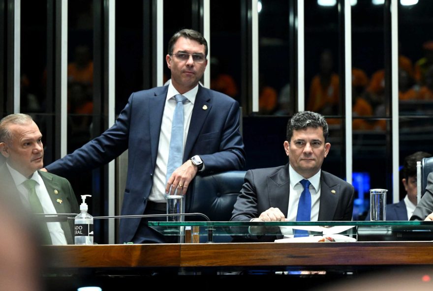 pl-confirma-apoio-de-flavio-bolsonaro-a-moro-no-parana Plenário do Senado Federal durante sessão deliberativa ordinária. Ordem do dia.
Na pauta, PLP 185/2024 que