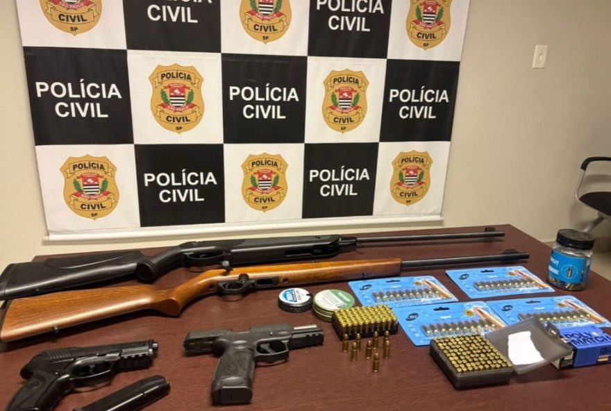 policia-civil-de-mairinque-sp-apreende-armas-e-municoes-em-casa-de-investigado-por-violencia-domestica