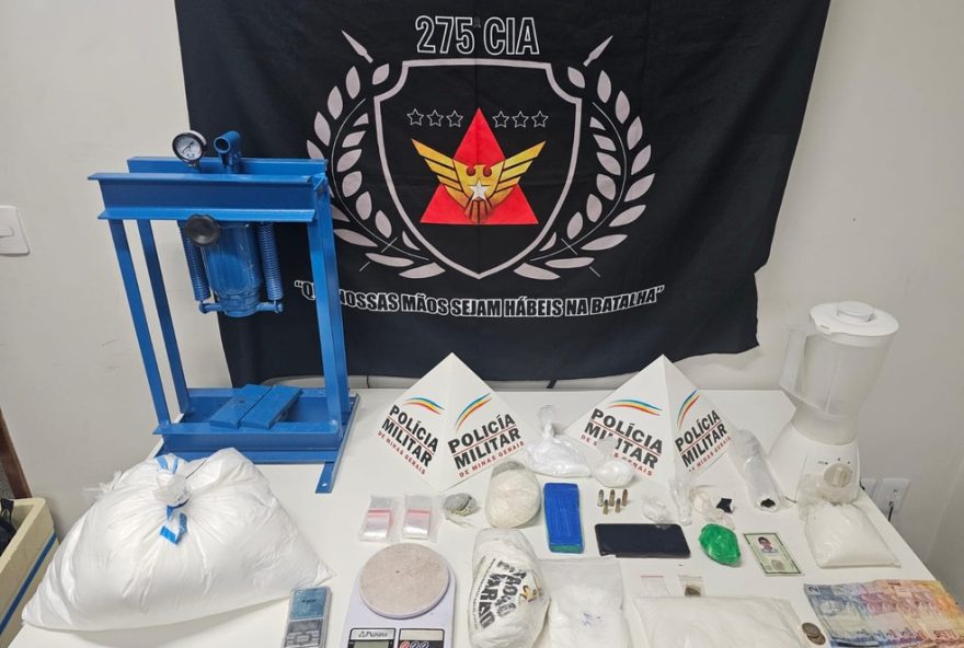 policia-desmantela-laboratorio-de-drogas-em-coronel-fabriciano-e-prende-jovem-com-entorpecentes