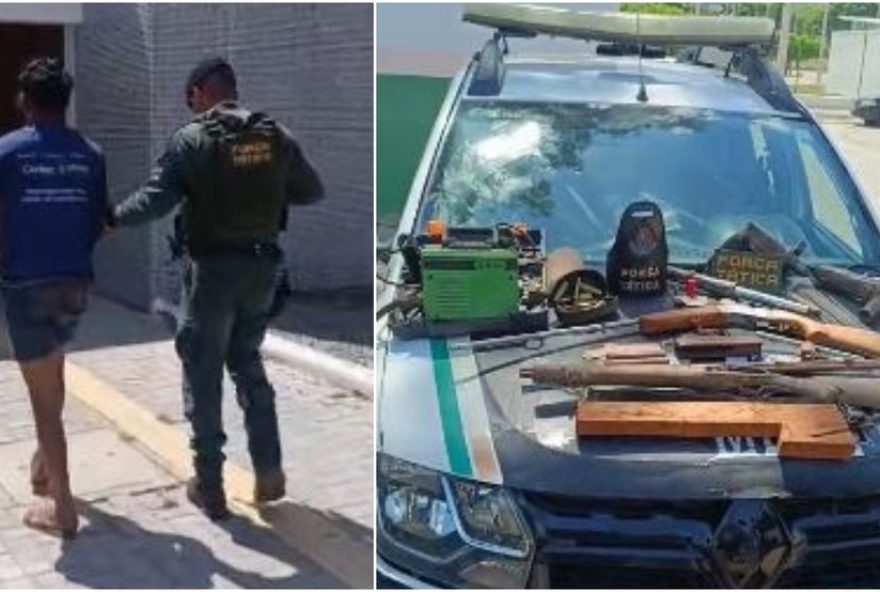 policia-do-ceara-fecha-oficina-clandestina-e-prende-suspeito-de-fabricacao-ilegal-de-armas-em-barbalha