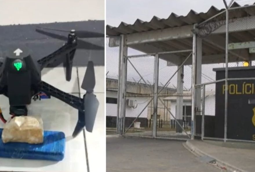 policia-penal-intercepta-drone-com-drogas-em-tentativa-de-entrada-na-cadeia-em-campos