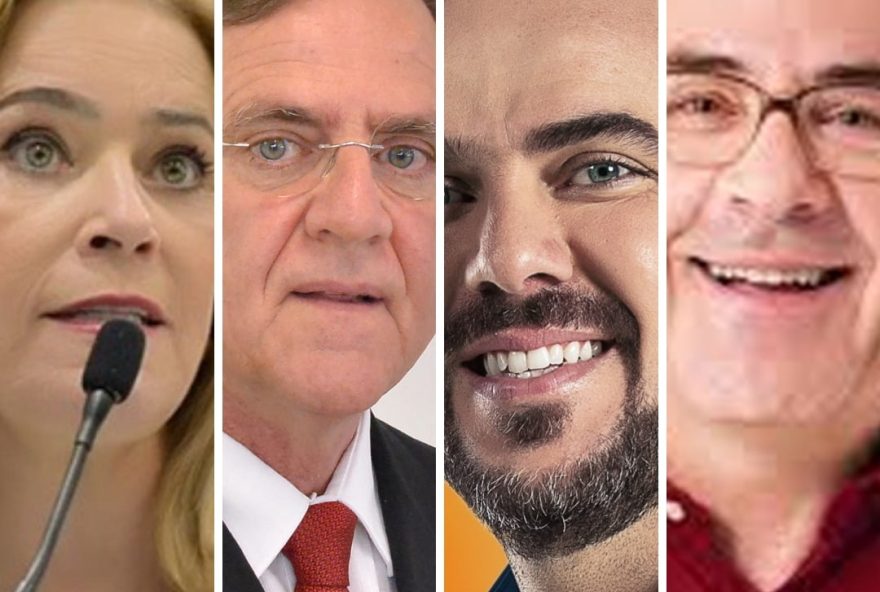 Da esquerda para direita, Lêda Borges e Antônio Gomide não irão utilizar ferramenta e, Gustavo Mendanha e Mauro Rubem, que terão vaquinha virtual