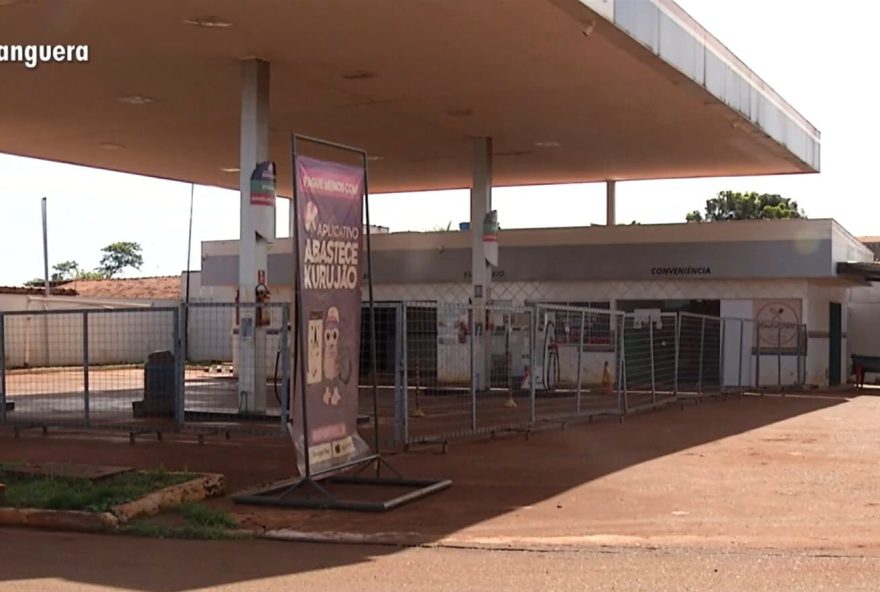 Posto em Maurilândia fica sem combustível| Foto: Reprodução/ TV Anhanguera