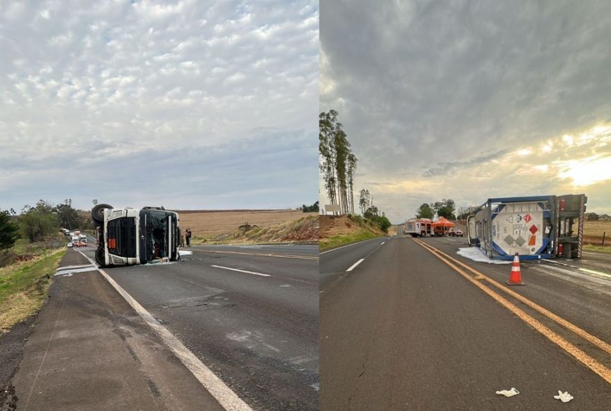 pr-444-interditada-apos-tombamento-de-caminhao-com-acido-inflamavel3A-risco-de-explosao-entre-londrina-e-maringa