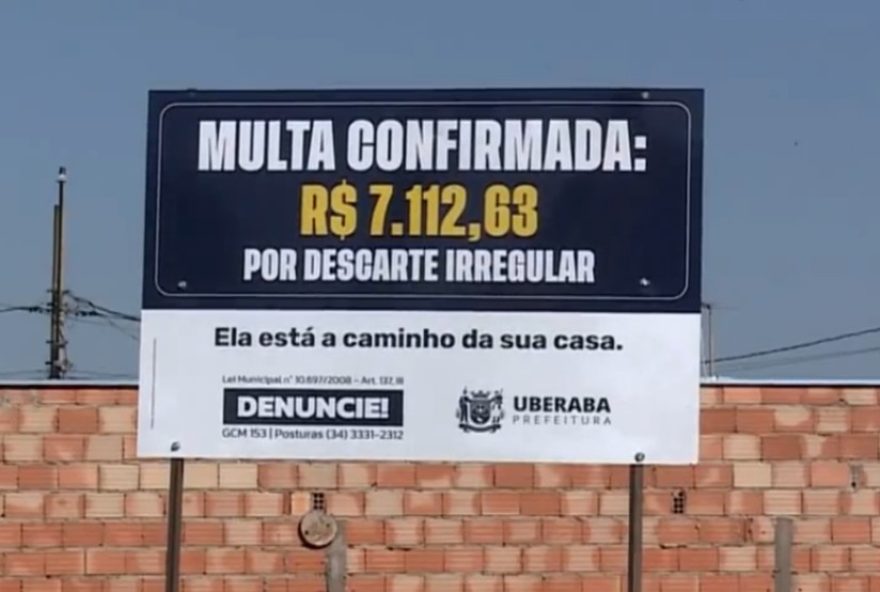 prefeitura-de-uberaba-combate-descarte-irregular-de-lixo-com-instalacao-de-placas-de-multa