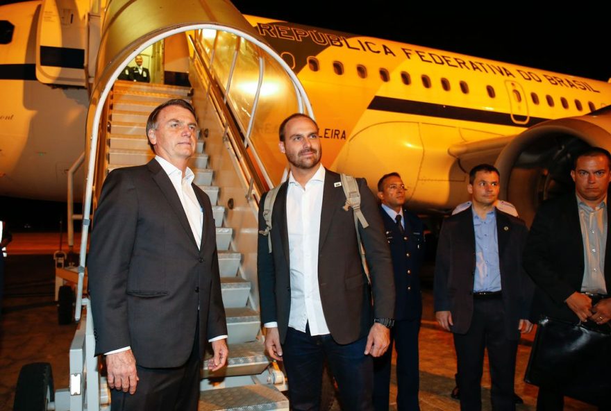 Presidente da República, Jair Bolsonaro, embarca para Davos, Suiça. Foto: Alan Santo / PR.