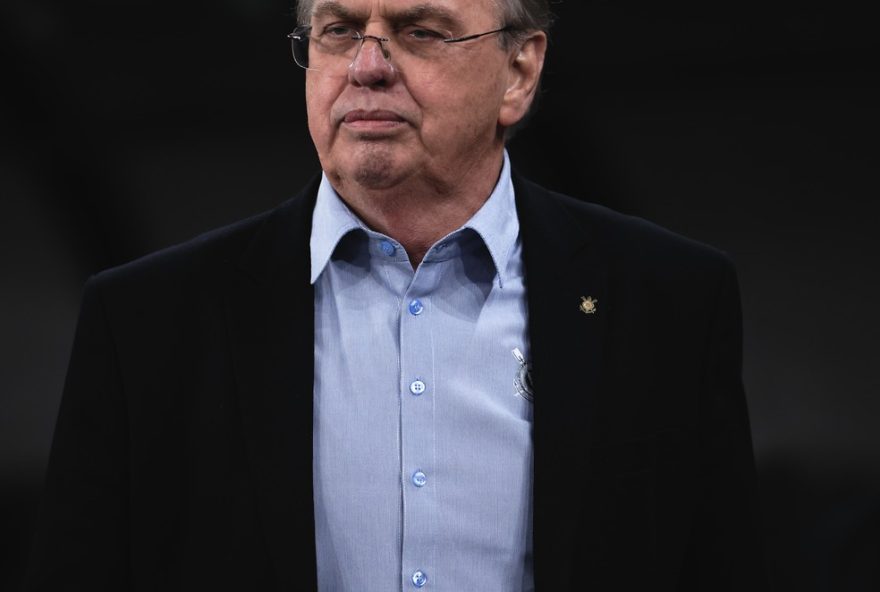 SP - SAO PAULO - 30/07/2025 - COPA DO BRASIL 2025, CORINTHIANS X PALMEIRAS - Osmar Stabile presidente do Corinthians durante partida contra o Palmeiras no estadio Arena Corinthians pelo campeonato Copa Do Brasil 2025. Foto: Ettore Chiereguini/AGIF