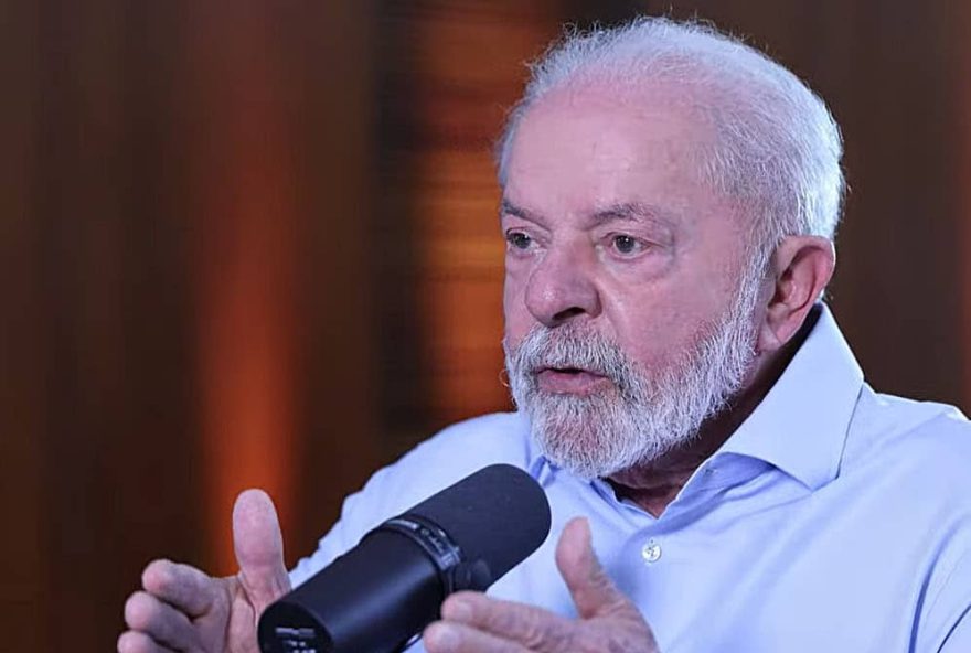 Brasília (DF), 14.08.2023 - Presidente Lula é entrevistado por Marcos Uchoa no programa Conversa com o Presidente.  Imagem: CanalGOV