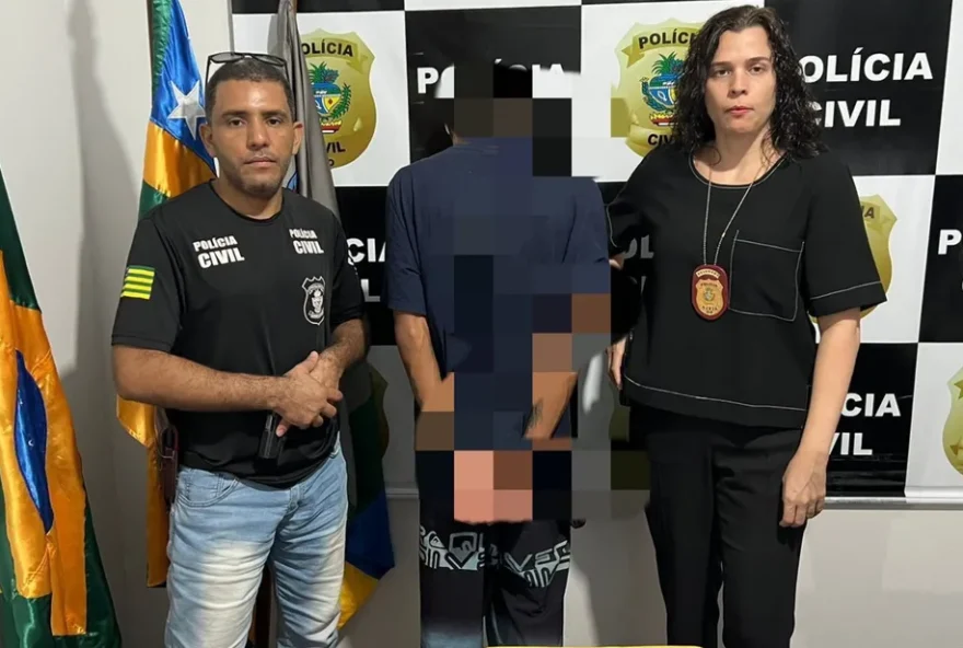 Jovem é preso por agredir e cortar o cabelo de uma adolescente de 17 anos (Foto: Policia Civil)