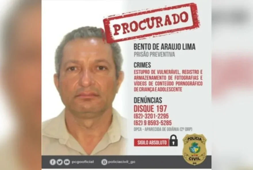 Professor de Aparecida de Goiânia é procurado por estupro de menores