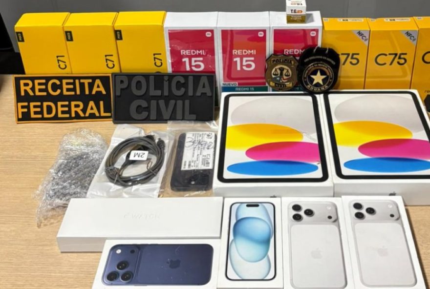 receita-federal-e-policia-civil-apreendem-eletronicos-em-operacao-contra-fraude-fiscal-no-ma3A-celulares2C-relogios-e-tablets-confiscados