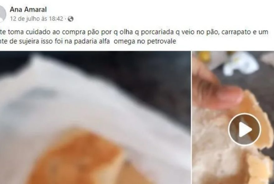 Reclamação de carrapatos em pão seguiu nas redes sociais e terminou em tragédia (Foto/Reprodução redes sociais)