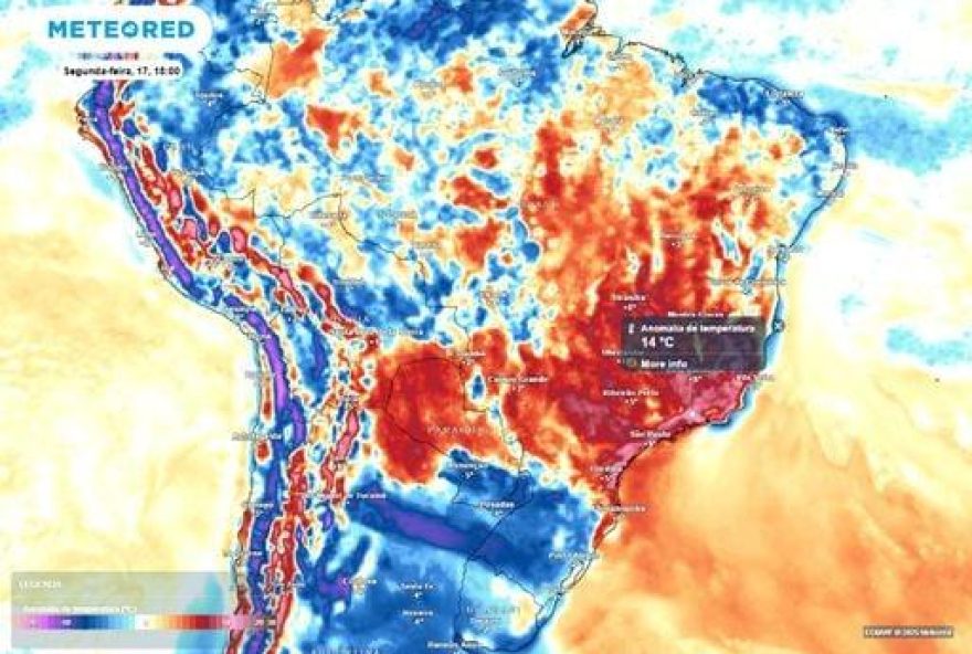 Condições Climáticas Extremas: Calor e Tempestades Severas no Brasil