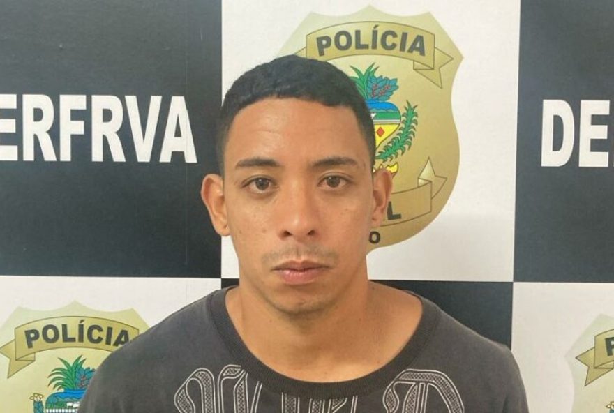 Caio Henrique Pereira Machado (27 anos) foi preso pela Polícia Civil suspeito de roubo de veículo ocorrido em dezembro de 2023