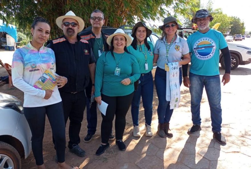 Desde o início do mês são realizadas visitas a acampamentos e abordagens às pessoas que chegam aos municípios de Aruanã, Aragarças, São Miguel do Araguaia e distrito de Luiz Alves
(Foto: Reprodução)