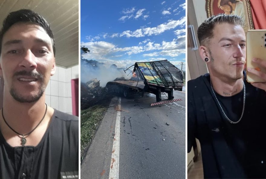 tio-e-sobrinho-morrem-em-colisao-e-incendio-de-caminhoes-no-parana