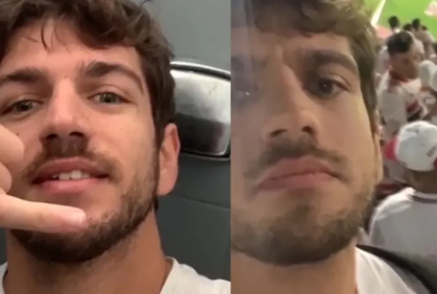 No TikTok, o torcedor relatou a trajetória até chegar ao grande jogo. (Foto: Reprodução/Redes Sociais)