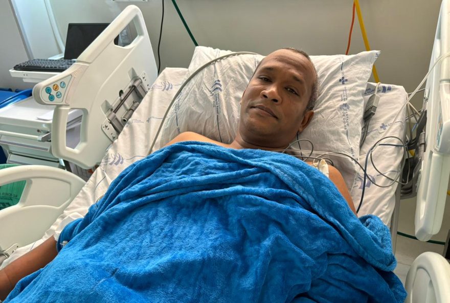 Jair comemorou ter encontrado um doador compatível depois de um ano de espera na fila de transplante