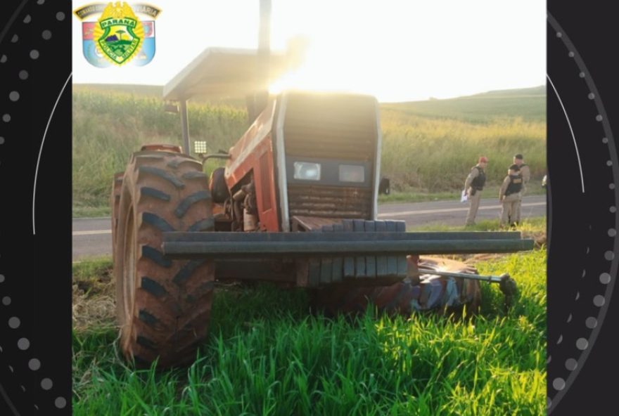 tratorista-morre-em-acidente-na-pr-436-apos-colisao-com-carro-no-parana