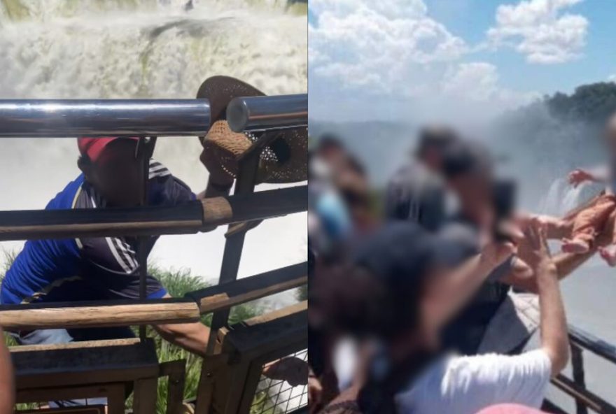 turistas-desrespeitam-regras-de-seguranca-nas-cataratas-do-iguacu3A-homem-arrisca-vida-de-bebe-por-foto-e-outro-pula-grades-para-pegar-chapeu