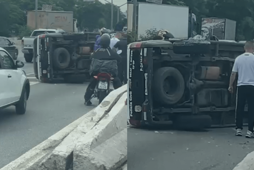 viatura-da-policia-civil-capota-em-sp-durante-escolta-de-presos3A-policiais-feridos viatura-da-policia-civil-capota-em-sp-durante-escolta-de-presos3A-policiais-feridos