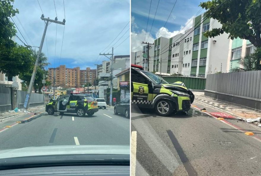 viatura-da-transalvador-bate-em-poste-no-rio-vermelho2C-salvador3A-agente-passa-mal-e-rua-e-interditada-para-substituicao