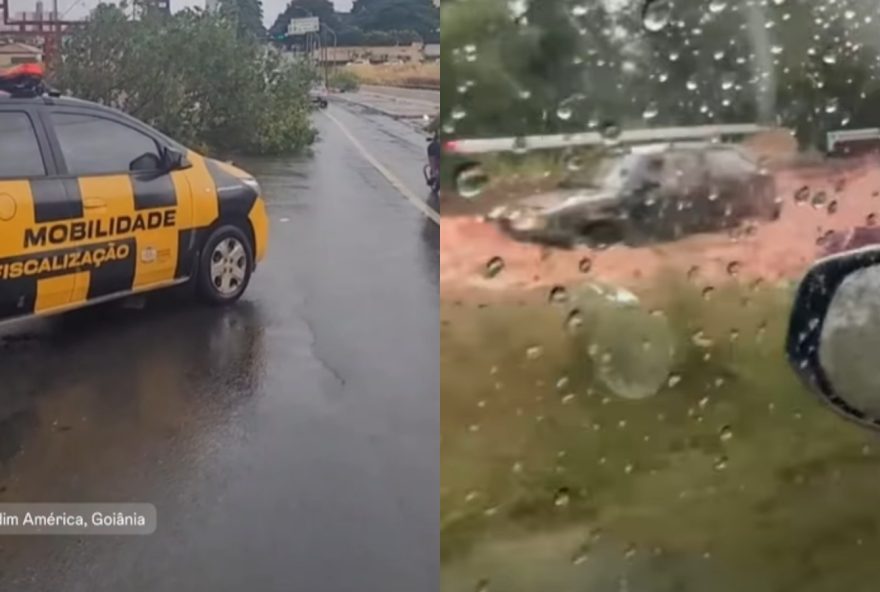 video-mostra-carro-atravessando-rua-alagada-apos-forte-chuva-em-goiania video-mostra-carro-atravessando-rua-alagada-apos-forte-chuva-em-goiania