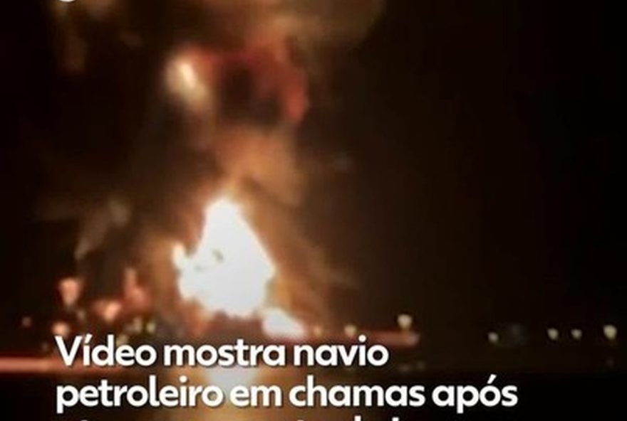 video-mostra-petroleiro-engolido-por-chamas-apos-ataque-no-iraque video-mostra-petroleiro-engolido-por-chamas-apos-ataque-no-iraque