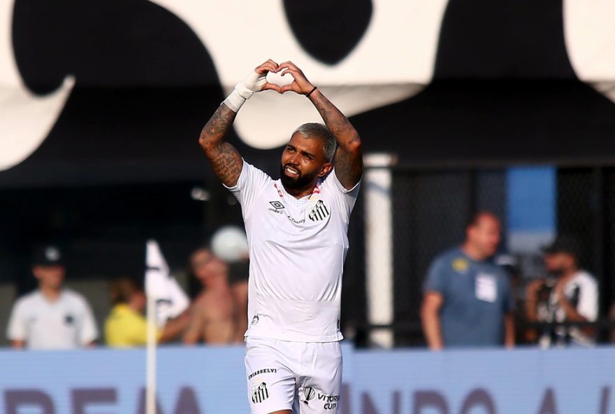 vojvoda-otimista-com-neymar-e-gabigol-no-santos-em-temporada-promissora3A-22que-eles-multipliquem-sucesso22 SP - SANTOS - 10/01/2026 - PAULISTA 2026, SANTOS X NOVORIZONTINO - Gabriel Barbosa jogador do Santos comemora seu gol durante partida contra o Novorizontino no estadio Vila Belmiro pelo campeonato Paulista 2026. Foto: Mauricio De Souza/AGIF