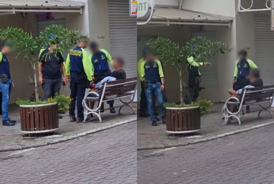 voluntarios-da-seguranca-em-florianopolis-sao-flagrados-ofendendo-morador-de-rua voluntarios-da-seguranca-em-florianopolis-sao-flagrados-ofendendo-morador-de-rua